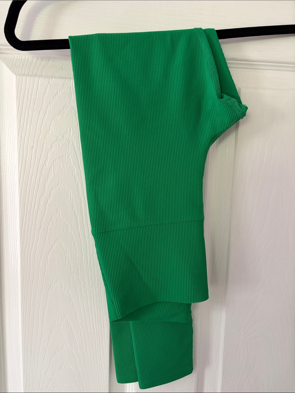 Ribbed Green Leggings